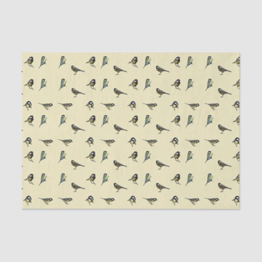 Vogelpatroon Tissuepapier (Voorkant)
