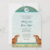  vogelpest Endive Wedding Uitnodiging (Voorkant)