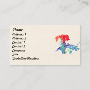 vogelpest Wilde flora Visitekaartje