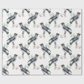  vogelplukpapier cadeaupapier (Vlak)