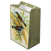  vogelprint medium cadeauzakje (Achterkant Gekanteld)