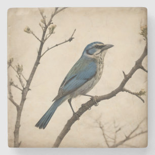 Vogelprint Stenen Onderzetter