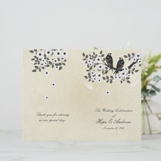 Vogelprogramma voor het weduwschap tussen de geve (Staand voorkant)