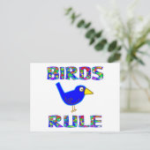 VOGELREGELING BRIEFKAART (Staand voorkant)