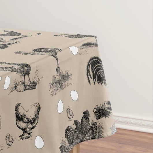  vogelrooster Eipatroon Tafelkleed (Voorbeeld)