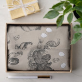  vogelrooster Eipatroon Tissuepapier (Geschenk)