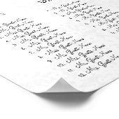 vogelroze roze zadel 12 tafels poster (Hoek)