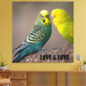 Vogels afbeelding Custom Liefde en Liefde Tekst Ui Canvas Afdruk (Insitu (Woonkamer))