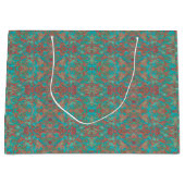 Vogels Arabesque Bohemian Boho Turquoise Red Green Groot Cadeauzakje (Voorkant)
