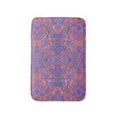Vogels Arabesque Oriental Bohemian Boho Blue Sinaa Badmat (Voorkant Verticaal)