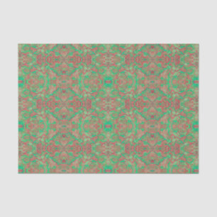Vogels Arabesque Oriental Bohemian Boho Red Green Tissuepapier