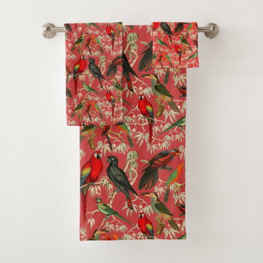  vogels bad handdoek (Insitu)