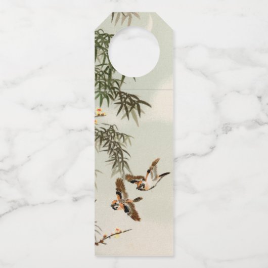 Vogels Bamboe Aziatisch Japans  Flessenhanger (Voorkant)