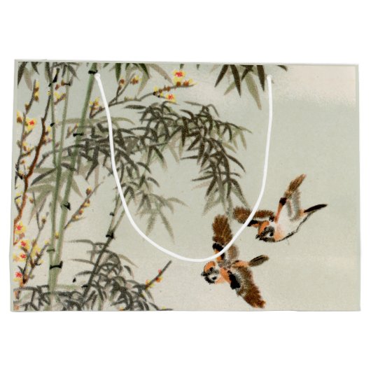 Vogels Bamboe Aziatisch Japans Groot Cadeauzakje (Achterkant)