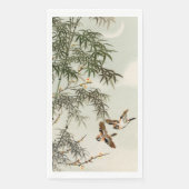 Vogels Bamboe Aziatisch Japans Servet (Voorkant)