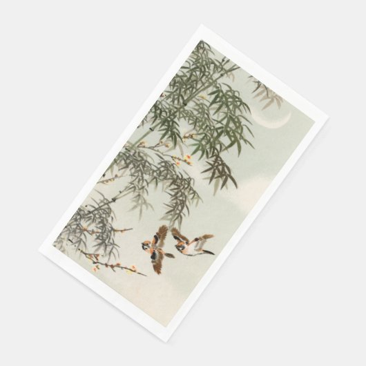Vogels Bamboe Aziatisch Japans Servet (Hoek)