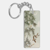 Vogels Bamboe Aziatisch Japans  Sleutelhanger (Voorkant Links)