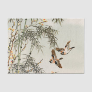 Vogels Bamboe Aziatisch Japans Tissuepapier