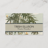 Vogels Bamboe Aziatisch Japans Visitekaartje (Voorkant)