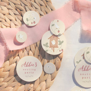 Vogels & Bessen Nestfeest Meisje Baby Shower Confetti