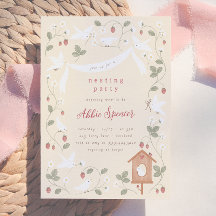 Vogels & Bessen Nestfeest Meisje Baby Shower