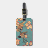 Vogels Bloemen Hokusai Japanse kunst Bagagelabel (Voorkant verticaal)