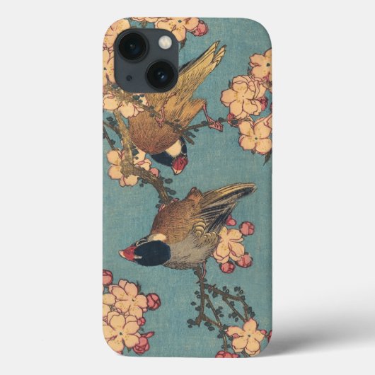 Vogels Bloemen Hokusai Japanse kunst Case-Mate iPhone Case (Achterkant)