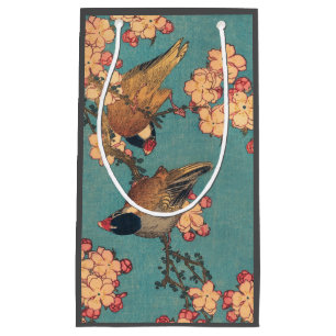 Vogels Bloemen Hokusai Japanse kunst Klein Cadeauzakje