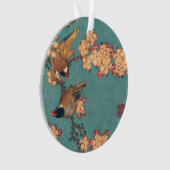 Vogels Bloemen Hokusai Japanse kunst Ornament (voorkant)