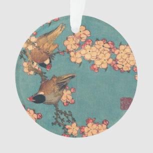 Vogels Bloemen Hokusai Japanse kunst Ornament