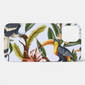 Vogels & Bloemen: Tropisch  patroon. Case-Mate iPhone Case (Achterkant (horizontaal))