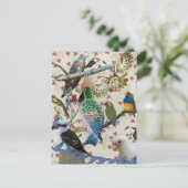  vogels briefkaart (Staand voorkant)