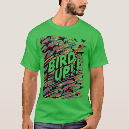 Vogels Britse slang vrienden T-shirt (Voorkant)