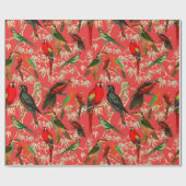  vogels cadeaupapier (Vlak)