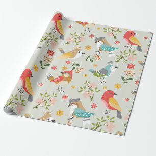 vogels cadeaupapier