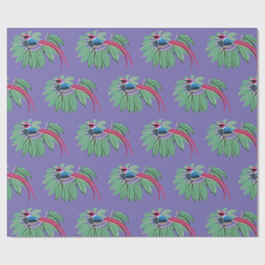 vogels cadeaupapier (Vlak)