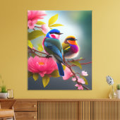 vogels canvas afdruk (Insitu (Woonkamer))
