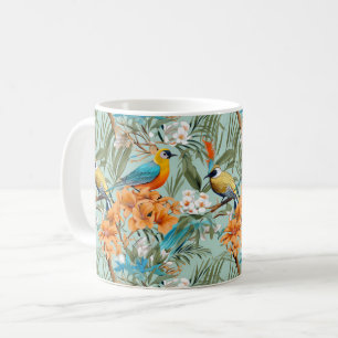 Vogels Chinoiserie Mint Sinaasappel Koffiemok