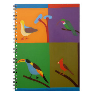 Vogels die in 2008 de vallei van Bogota bezoeken Notitieboek