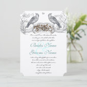 vogels die je kiest voor de uitnodiging tot het h (Staand voorkant)