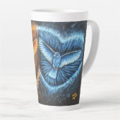 Vogels die samen vliegen- latte mok (Rechterhoek)