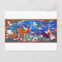 Vogels, dieren en bloeiende Planten (links) Jakuch