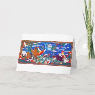 Vogels, dieren en bloeiende Planten (links) Jakuch Kaart