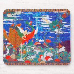 Vogels, dieren en bloeiende Planten (links) Jakuch Muismat