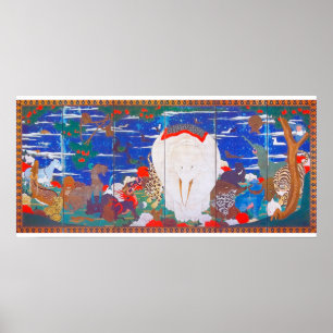 Vogels, dieren en bloeiende Planten (rechts)Jakuch Poster