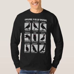 Vogels Drone Field Guide Ze zijn echte samenzwerin T-shirt