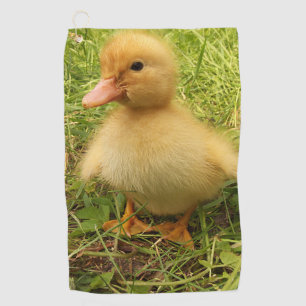 vogels, eenden, eenden, geel, natuur, schattig, ba golfhanddoek