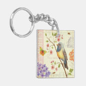 Vogels en bijen sleutelhanger (Voorkant Links)