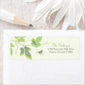 Vogels en bladeren Bruiloft Retouradres Labels (Insitu)