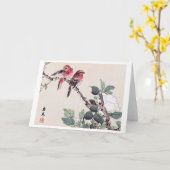 Vogels en bloem, Imao Keinen Kaart (Gele Bloem)